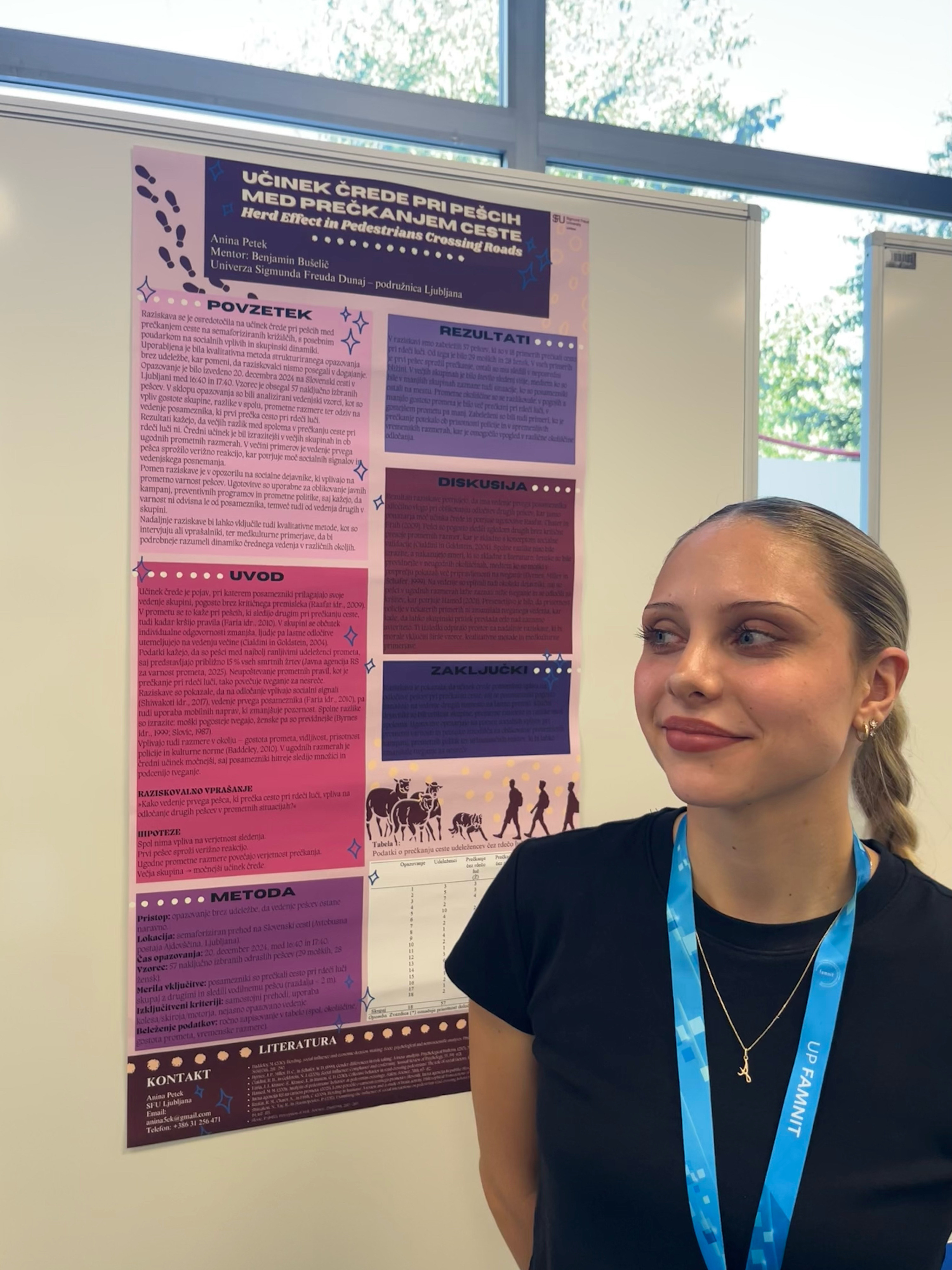 Anina Petek na konferenci