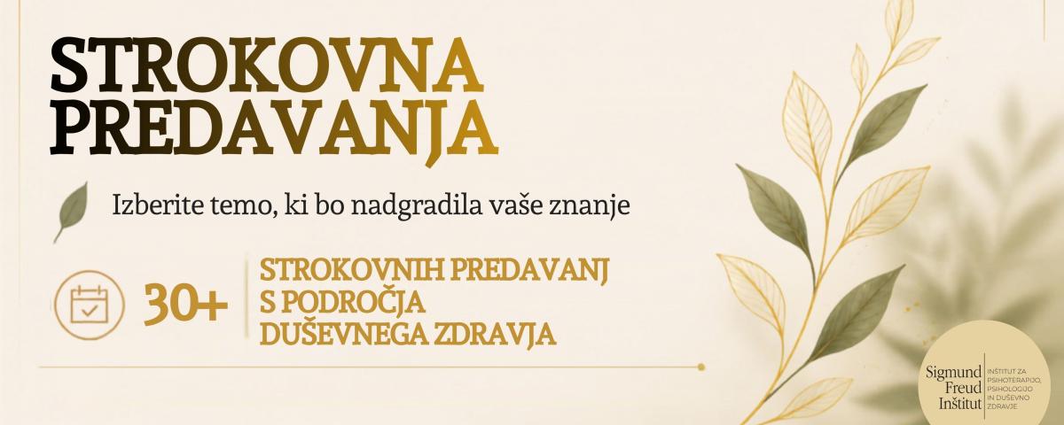 Strokovna predavanja s področja duševnega zdravja